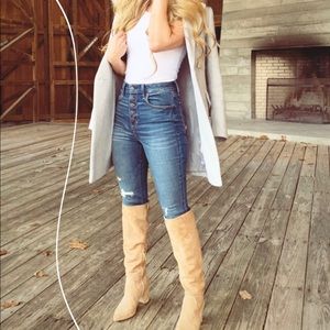 Abercrombie & Fitch - High Rise Super Skinny Ankle Jeans